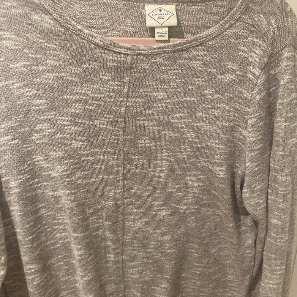 St John’s Bay Women’s Long Sleeve Jersey Knit Lightweight Sweater Top Size Large - Picture 4 of 5